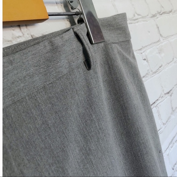 CALVIN KLEIN | WIDE LEG STRAIGHT CUT GRAY PANTS - Picture 4 of 5